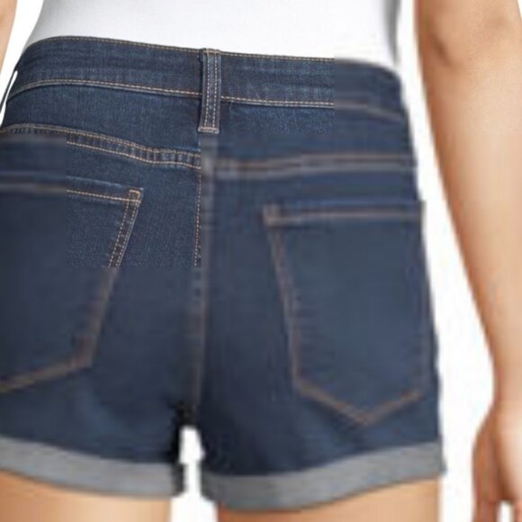 Arizona Women's Dark Aerial Regular Denim Short Juniors SZ 9 - Picture 5 of 7